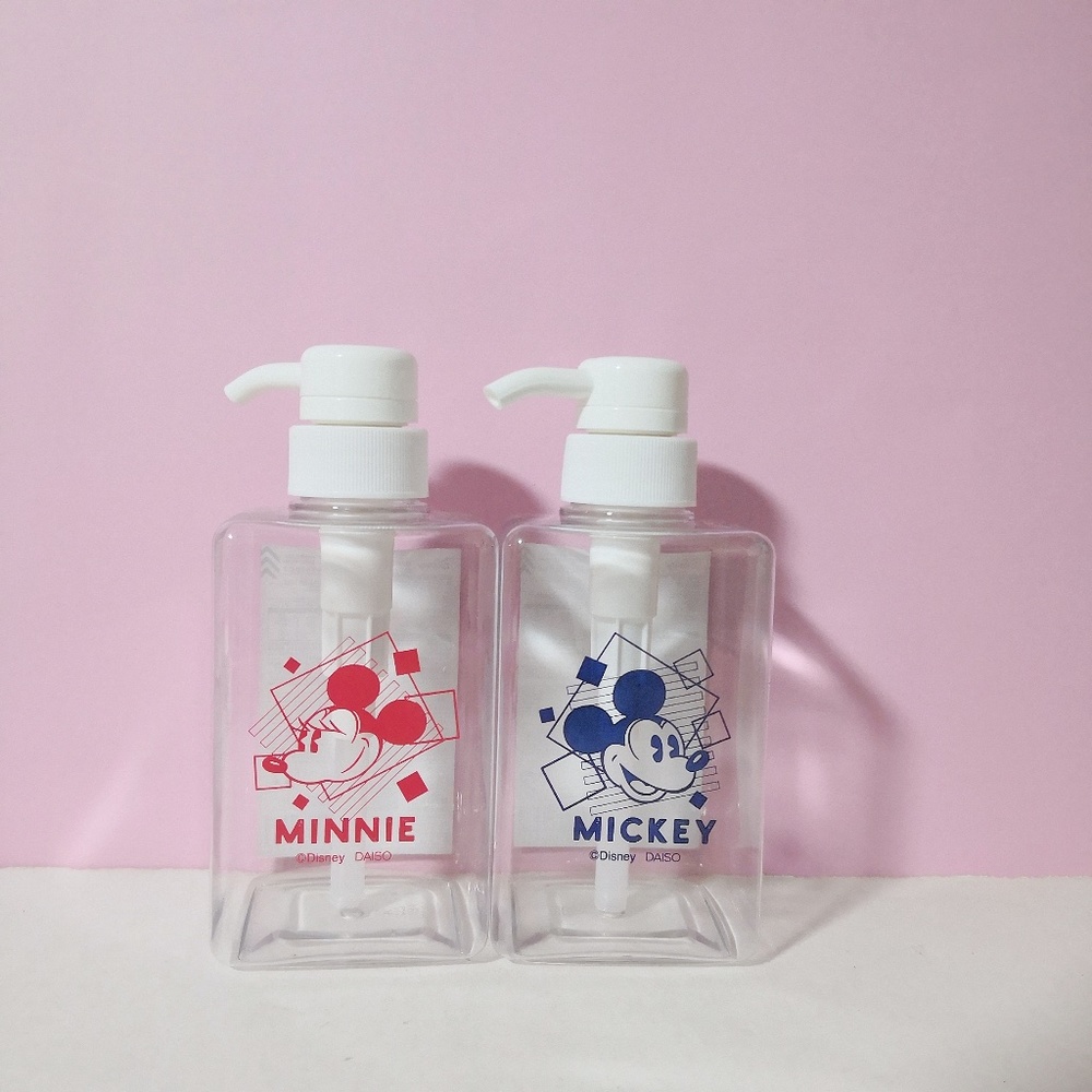 Mickey & Minnie Mouse Pump Bottle 400ml/ 13.5oz each